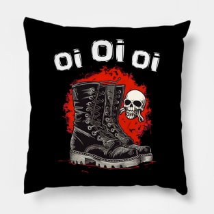 Skinhead Hooligan Oi Punk Rock Pillow