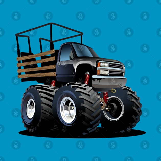 Cartoon monster truck by Mechanik