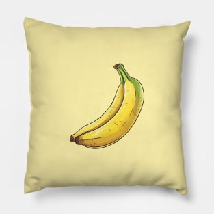 Banana Cartoon Art Pillow