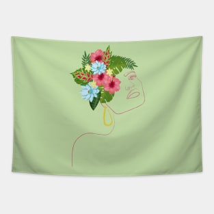 Tropical vibes Woman Tapestry