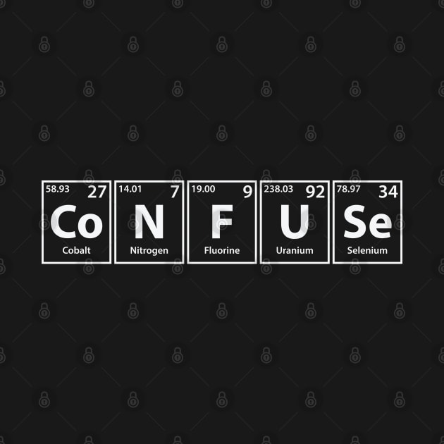 Confuse (Co-N-F-U-Se) Periodic Elements Spelling by cerebrands