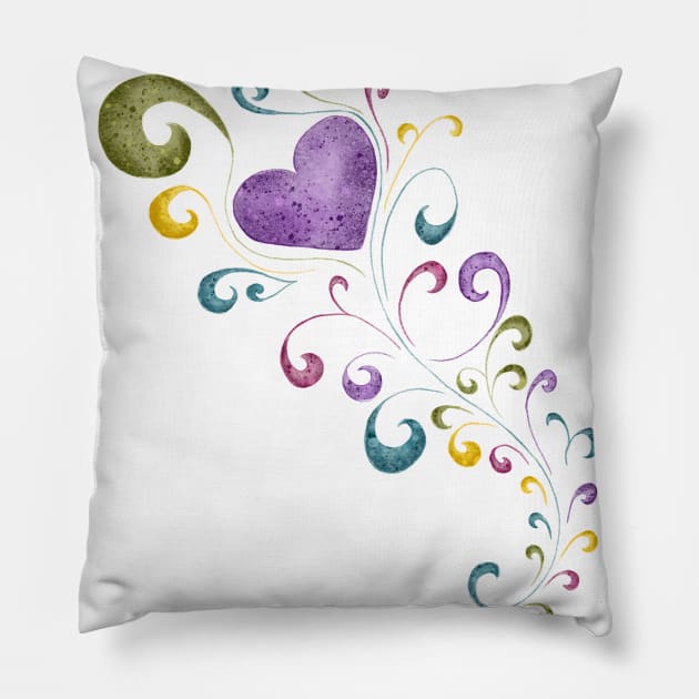 Peacock feather Pillow by FalyourPal