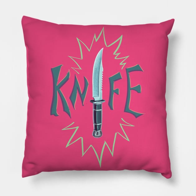 Knife Pillow by Skutchdraws