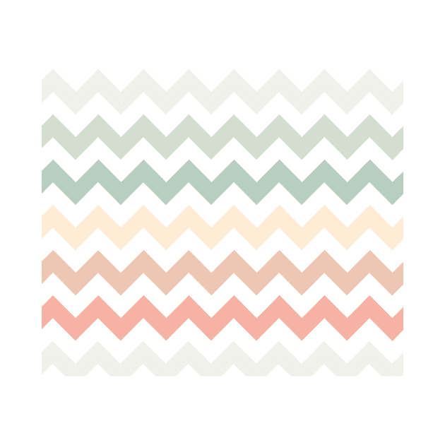 Chevron pattern - Pale and pastel by MeowOrNever