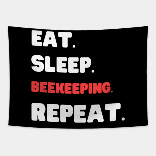 Eat Sleep Beekeeping Repeat Tapestry