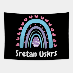 Sretan Uskrs Croatian Easter Tapestry