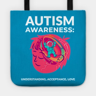 AUTISM AWARENESS: UNDERSTANDING, ACCEPTANCE, LOVE MENTAL Tote