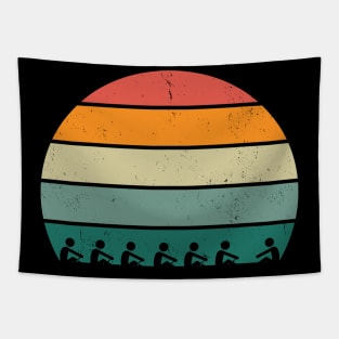 Rowing Sunset Tapestry