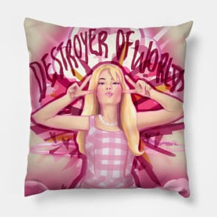 Barbie Blows Up the World Pillow