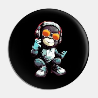 Crazy Cool Monkey Pin