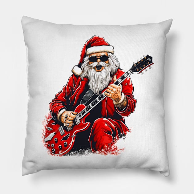 Guitar Santa Pillow by MZeeDesigns