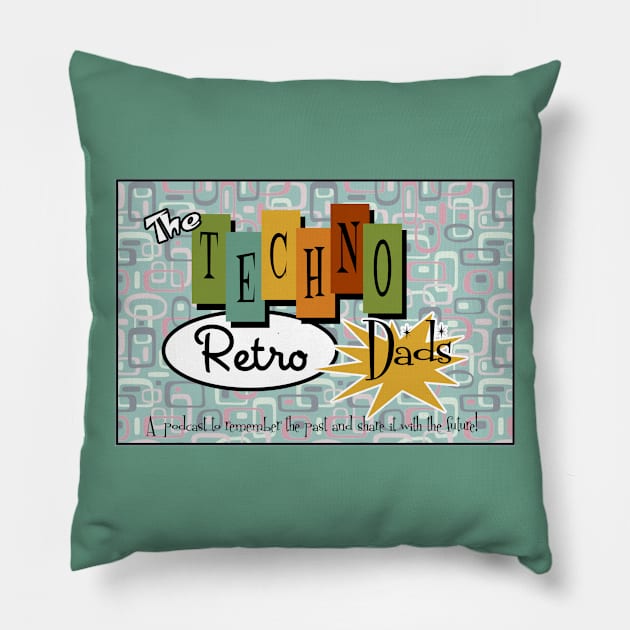 TechnoRetro Dads Logo Pillow by TechnoRetroDads