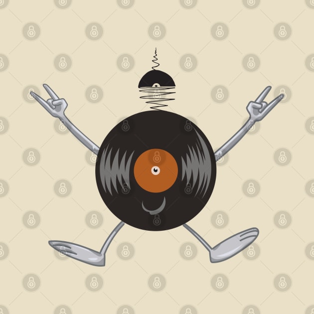 Funny Vinyl Music Record Vintage Retro Classic Cool by Jaman Store