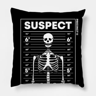 Suspect Skeleton #2 - White Pillow