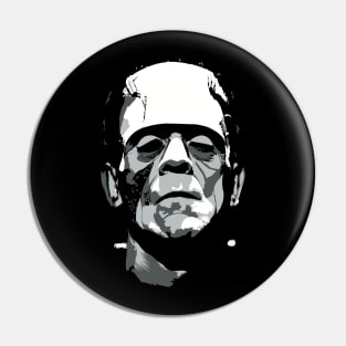 Frankenstein Greyscale Pin