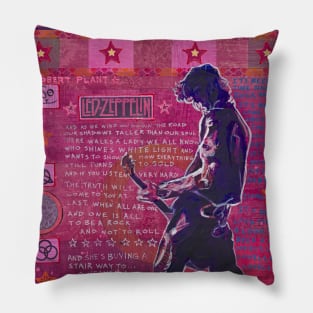 Rock and Roll in Pink Pillow