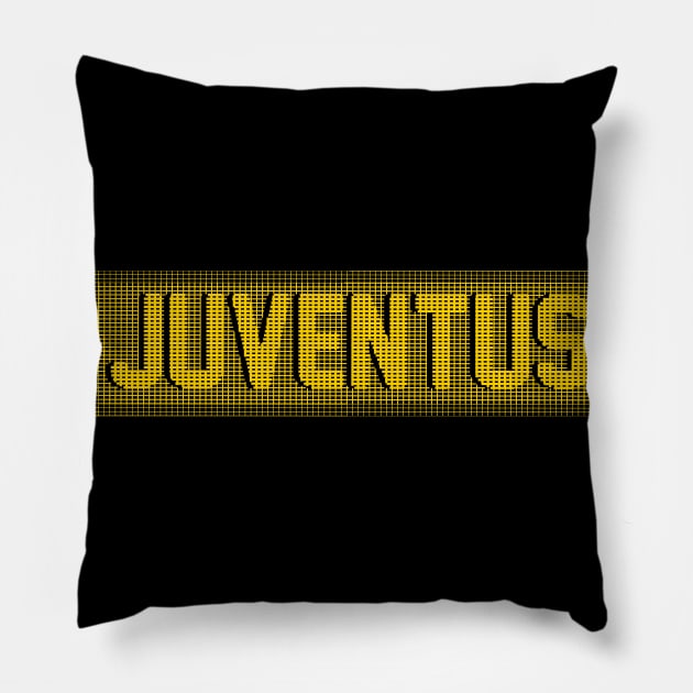 Juventus Gold Line Art Pillow by radeckari25