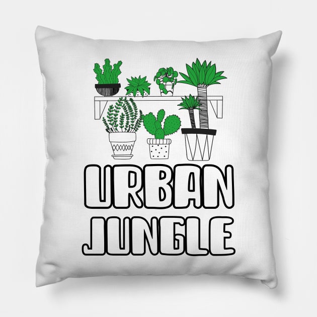 Urban Jungle Pillow by barn-of-nature