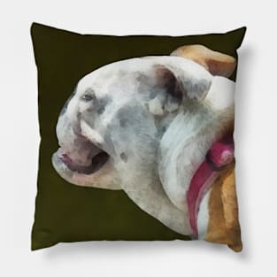 Dogs - English Bulldog Profile Pillow