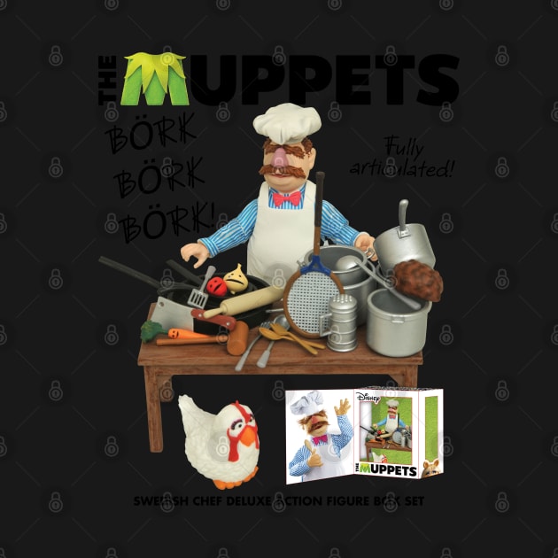 Swedish Chef Action figure Black by delpionedan