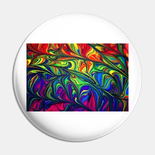 Blue green and red abstract illustration Pin