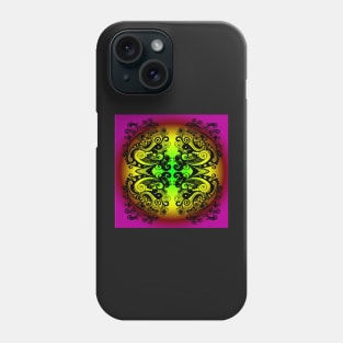 Miniature Aussie Tangle 15 Pattern Var 6 Coloured Phone Case