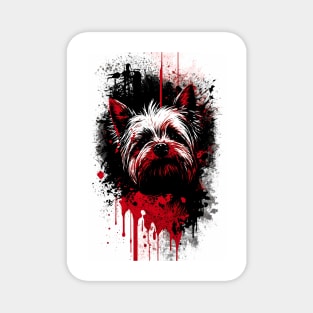 Yorkshire Terrier Ink Painting Magnet