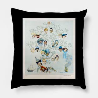 A Family Tree 1959 - Norman Rockwell Pillow