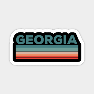 Georgia Retro Vintage 70s 80s Design Magnet