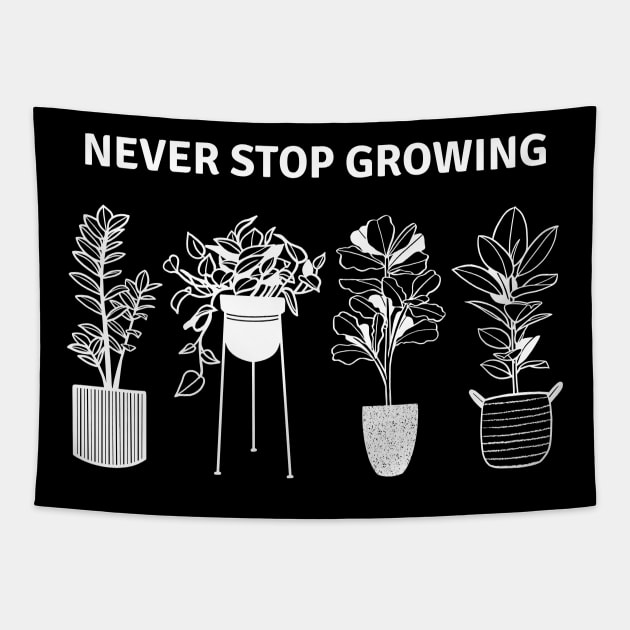 Never Stop Growing Tapestry by SearayArtCo