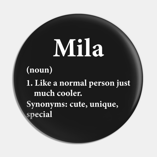  Mila Name Funny Fake Definition Design Meme Mila Funny Fake  Definition Women, Girl, Baby Name Throw Pillow, 16x16, Multicolor : Home &  Kitchen