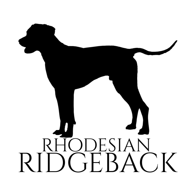 Rhodesian Ridgeback dog text black by Monstershirts