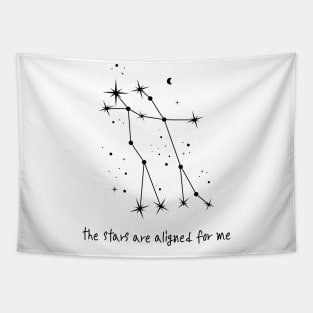 The Stars Are Aligned For Me - Gemini - White Tapestry