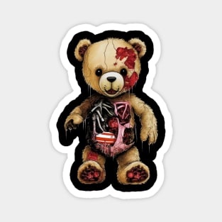 Zombie Teddy Magnet