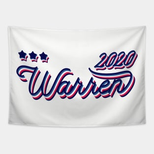 Elizabeth Warren 2020, Presidential Candidate - cool vintage style in Red White and Blue Tapestry