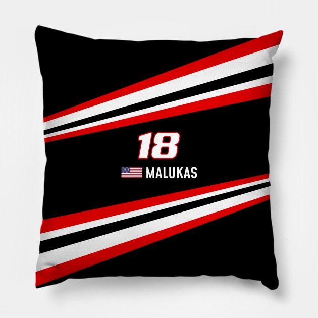 IndyCar 2023 - #18 Malukas Pillow by sednoid