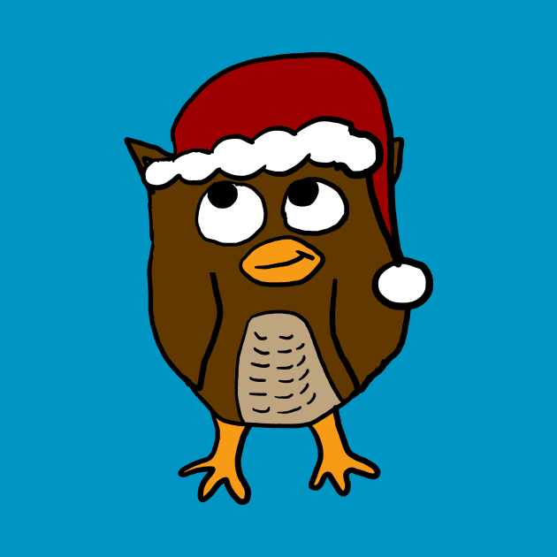 Santa Hat Owl by Eric03091978