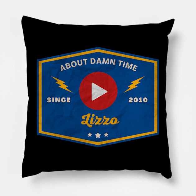 Lizzo // Play Button Pillow by Blue betta