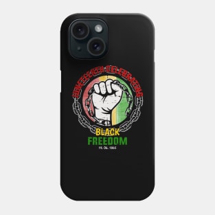 Juneteenth celebrating black freedom Phone Case