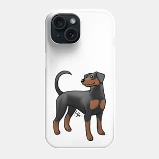 Dog - Doberman Pinscher - Natural Black and Tan Phone Case