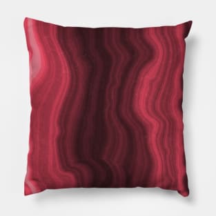 Magenta Pink Marbled Paint Pattern Pillow