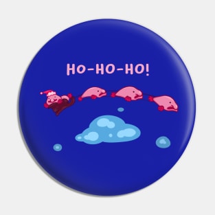 Santa Blobfish Claus Ho-Ho-Ho! Pin