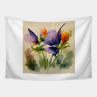 Elegant blooms of yesteryear IV Tapestry