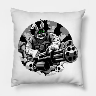 Scary Bunny Military Pillow