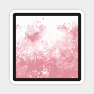 Pink Splatter Watercolor Splash Magnet