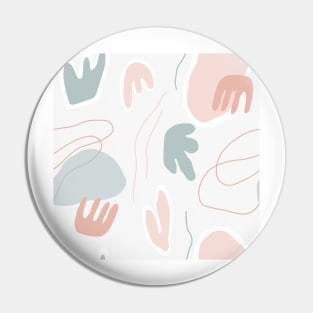 Topographic Pastel Pattern Pin