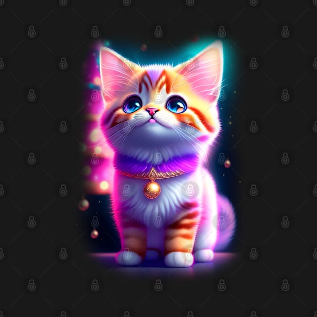 Galaxy Cat Coloful by igzine