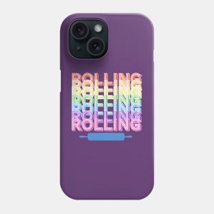 Rolling Rainbow Rolling Pin Design Phone Case