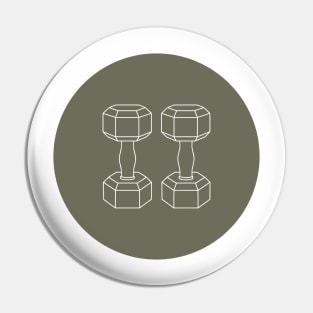 Dumbbells, Gym Workout Pin