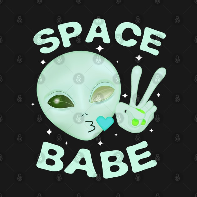 Space Babe - Green by lulubee